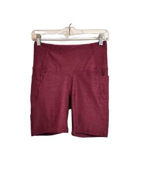 All In Motion High Rise Bike Shorts Burgundy Pink Small
